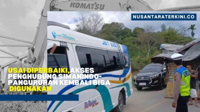 Usai Diperbaiki,Akses Penghubung Simanindo-Pangururan Kembali Bisa Digunakan