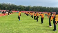 Polres Asahan Gelar Olahraga Bersama dan Sosialisasi Rekrutmen Polri Bersama Polisi Siswa