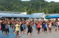 Lapas Padangsidimpuan Laksanakan Senam Pagi Bersama WBP