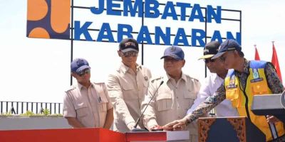 Perkuat Konektivitas: Prabowo Subianto Resmikan Lima Proyek Infrastruktur Nasional, Satu di Medan