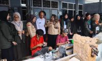 Mahasiswa KKN UM Tapsel Kunjungi Bengkel Kerja Lapas Padangsidimpuan