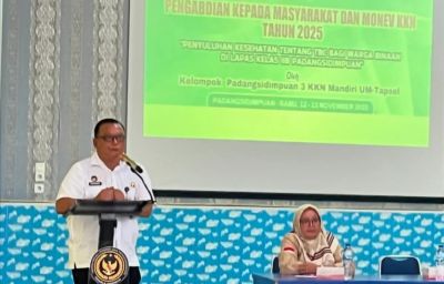 Mahasiswa UMTS KKN di Lapas Padangsidimpuan