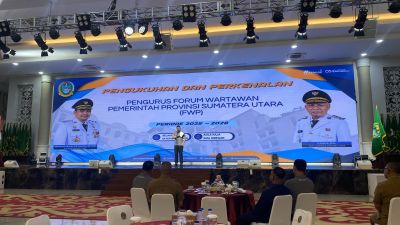 Forum Wartawan Pemprov Dikukuhkan, Gubernur Ajak Kolaborasi Wujudkan Indonesia Emas