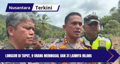 Longsor di Taput, 9 Orang Meninggal dan 31 Lainnya Hilang
