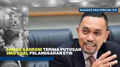 Ahmad Sahroni Terima Putusan MKD soal Pelanggaran Etik