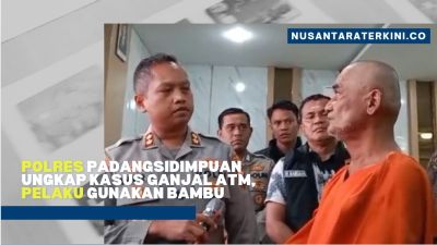 Polres Padangsidimpuan Ungkap Kasus Ganjal ATM, Pelaku Gunakan Bambu