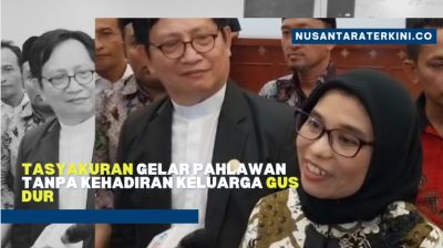 Tasyakuran Gelar Pahlawan tanpa Kehadiran Keluarga Gus Dur