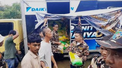 GM KB FKPPI Sumut Salurkan 100 Ton Beras dan Gelar Makan Bersama Korban Banjir