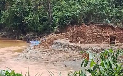Aktivitas PETI Madina Kian Meresahkan, Aliran Sungai Berpindah Hingga Jalan Terancam Amblas