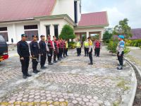 Pengamanan Natal, Polres Pematangsiantar dan Brimob Sterilisasi Gereja Prioritas
