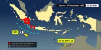 Bibit Siklon 90S Bayangi Malam Pergantian Tahun, Hujan Lebat dan Gelombang Tinggi Ancam Sumatera–Jawa