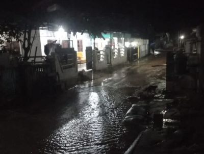 Sungai Aek Doras Meluap, Banjir Kembali Rendam Sebagian Kota Sibolga