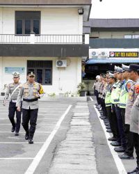 Polrestabes Medan Gelar Apel Lilin Toba 2025, Siap Amankan Natal dan Tahun Baru