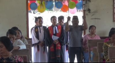 Sukacita dan Haru Selimuti Perayaan Natal Korban Bencana Desa Aek Ngadol Batang Toru