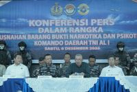Pemusnahan 41,7 Kg Narkotika, Sekdaprov Sumut: Tidak Ada Ruang bagi Sindikat di Darat Maupun Perairan