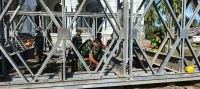 Pemulihan Pasca-Bencana: TNI Pacu Pemasangan Jembatan Darurat di Aceh