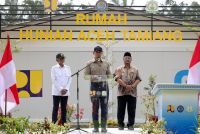 Dua Bulan Pancabencana, AHY Resmikan Huntara di Aceh Tamiang