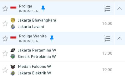 Jadwal Proliga Hari Ini: Medan Falcons Wanita Tantang Jakarta Elektrik dan Rivalitas Abadi Bhayangkara-Lavani