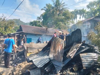 Kebakaran di Kota Sibolga: Tiga Rumah Rusak Berat, Satu Rusak Ringan