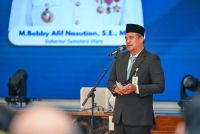 Lantik Empat Pejabat Eselon II, Gubernur Sumut Bobby Nasution Minta Kerja Cepat dan Tepat