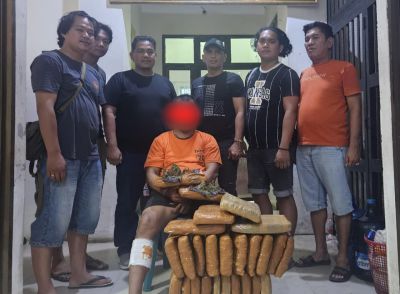 Bandar Narkoba 26 Kg Ganja Ditembak Polisi Gegara Melawan Saat Akan Ditangkap