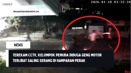 Detik-detik, Kelompok Pemuda Diduga Geng Motor Terlibat Saling Serang di Hamparan Perak