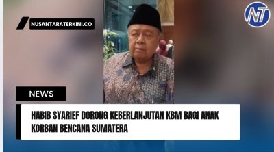 Habib Syarief Dorong Keberlanjutan KBM Bagi Anak Korban Bencana Sumatera