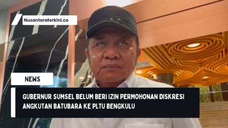 Gubernur Sumsel Belum Beri Izin Permohonan Diskresi Angkutan Batubara ke PLTU Bengkulu
