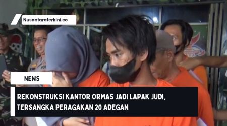 Rekonstruksi Kantor Ormas jadi Lapak Judi, Tersangka Peragakan 20 Adegan