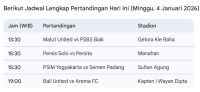 Jadwal Padat Super League Hari Ini: Malut United Pembuka, Bali United vs Arema FC Jadi Penutup