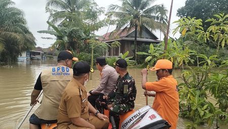4 Desa di Gunung Megang Terendam Luapan Sungai Lematang, Tim Gabungan Sisir Lokasi Banjir