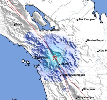 Gempa M 3,5 Guncang Sibolga Malam Ini, Dipicu Aktivitas Sesar Toru
