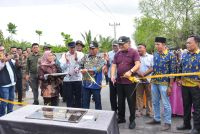 Bupati Deli Serdang Resmikan 2 Jembatan Ikonik Berarsitektur Melayu di Hamparan Perak