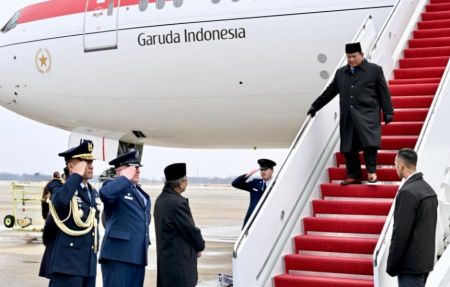 Presiden Prabowo Tiba di AS untuk Bertemu Presiden Trump Bahas Penguatan Hubungan Bilateral