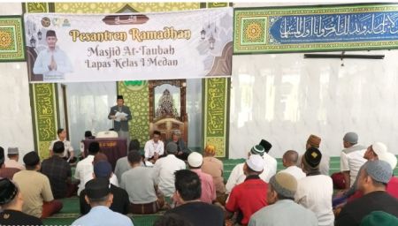 WBP Lapas Kelas I Medan Ikuti Pesantren Ramadan 1447 Hijriah