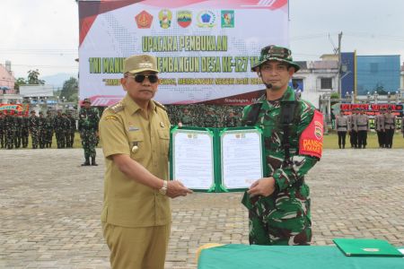 TMMD Ke-127 Kodim 0207/Simalungun Resmi Dibuka, Perkuat Pondasi Pembangunan Desa