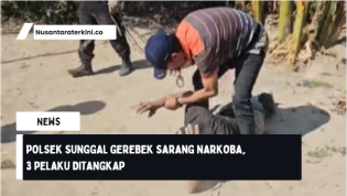 Polsek Sunggal Gerebek Sarang Narkoba, 3 Pelaku Ditangkap
