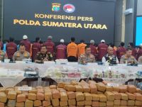Awal 2026, Polda Sumatra Utara Ungkap 923 Kasus Narkoba, 179,95 Kg Sabu Disita
