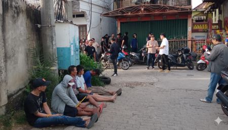 Gerebek Kampung Narkoba di Lorong Manggar Palembang, Tim Gabungan Amankan Enam Pria