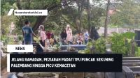Jelang Ramadan, Peziarah Padati TPU Puncak Sekuning Palembang Hingga Picu Kemacetan