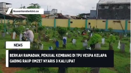 Berkah Ramadan, Penjual Kembang di TPU Vespa Kelapa Gading Raup Omzet Nyaris 3 Kali Lipat