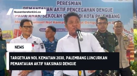 Targetkan Nol Kematian 2030, Palembang Luncurkan Pemantauan Aktif Vaksinasi Dengue