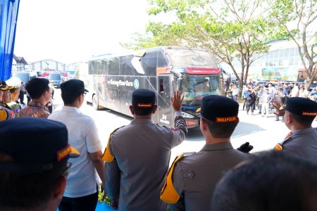 Mudik Gratis Presisi 2026: Polda Sumut Lepas 192 Pemudik dari Terminal Amplas