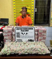 Polda Sumut Gagalkan Penyelundupan 50 Kg Sabu dan 20 Ribu Ekstasi Jaringan Malaysia di Asahan