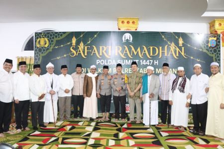 Safari Ramadan Polda Sumut di Pesantren Al Kautsar, Wakapolda dan Kapolrestabes Medan Pererat Silaturahmi dengan Ulama