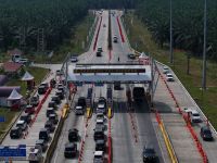 Trafik Kendaraan di Jalan Tol Trans Sumatera Naik 184 Persen