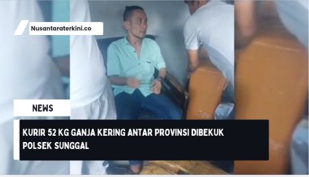 Kurir 52 Kg Ganja Antar Provinsi Dibekuk Polisi
