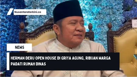 Herman Deru Open House di Griya Agung, Ribuan Warga Padati Rumah Dinas