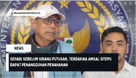 Sehari Sebelum Sidang Putusan, Terdakwa Amsal Sitepu Dapat Penangguhan Penahanan