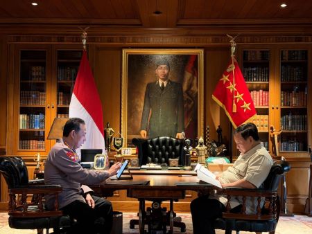 Prabowo Panggil Kapolri ke Hambalang, Bahas Keamanan Nasional dan Program Strategis Polri